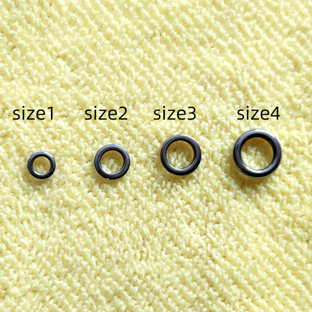 Fishing Equipment Cheap - DNDYUJU 50pcs pêche anneau solide connecteurs